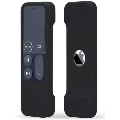 Carcasă din silicon pentru telecomanda Apple TV4K, neagră