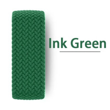 Flätat Solo Loop Apple Watch Armband ink green