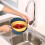 Kitchen Vegetable Basket Set Double-Layer Plastic Rotating 6