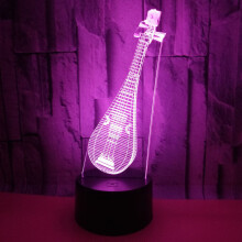 Pipa 3D Lamp Seven Color Touch Led Visual Gift Light