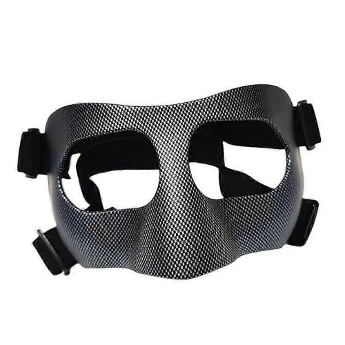 (Red Black Band) Maschera per il naso rotto per calcio e boxe 2