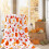 Fall Throw Blanket Autumn Plush Pumpkin Orange Leaf Design 2