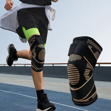 Manicotti di compressione in nylon per gambe con supporto in rame