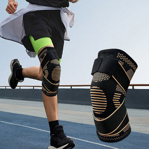 Manicotti di compressione in nylon per gambe con supporto in rame