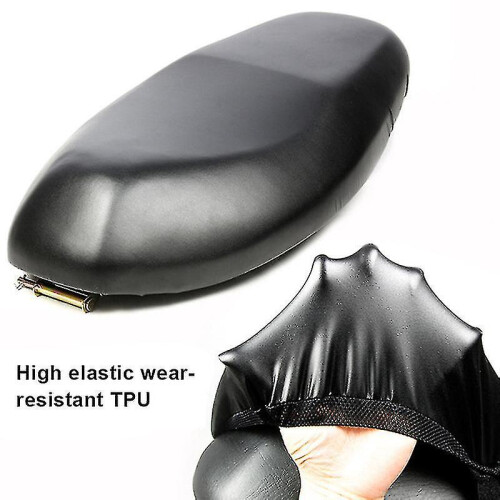(M) Elastic Universal Motorcycle Seat Cover Flexible DIY Seat Protector 2