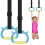 (Blue) Pulling Rings for Kids Home Gym Adjustable Strap Strength Training Rings B 2
