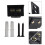 Aceovo barn door floor guide roller adjustable 8