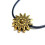 Gold Plated Anklet with Sun Design 2