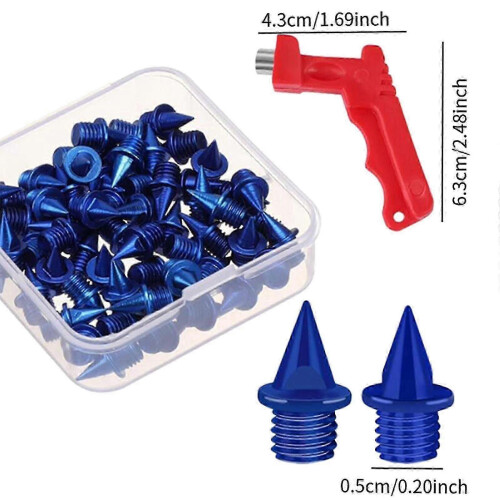 (Blue) 60 stk. friidrettspigger for voksne, røde 1