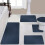 Bathroom Rug Set Absorbent Non-Slip 5-Piece 5