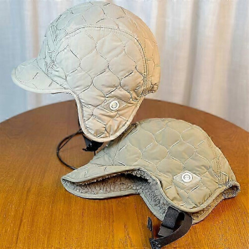 (Beige) Dam Termofleece Pilot Skidhjälm Mössa Goggle Ready [jkw] 1