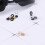 (Black) Glasses Chain Rubber Ring Non Slip DIY Connector Strap Eyelets Rope Accessories 2