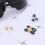 (Black) Glasses Chain Rubber Ring Non Slip DIY Connector Strap Eyelets Rope Accessories 5