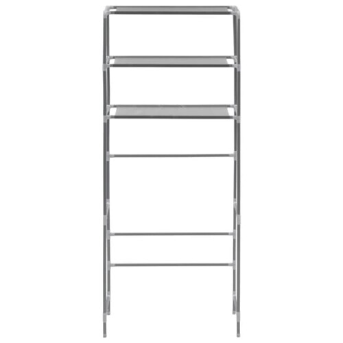 vidaXL washing machine shelf silver 69x28x169 cm 2