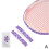 (Purple) 2pcs Badminton Racket Head Protection Tape Sticker 5