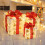 Christmas Decoration Set Pre-Lit Gift Boxes Warm White LED 4