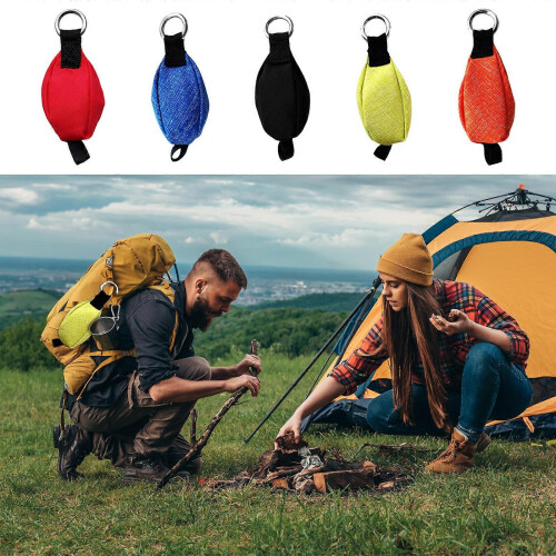 (Orange) 300g Arborist Tree Rock Spelunking Throw Weight Bag Black Easy Use 1