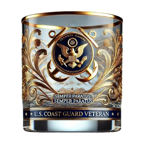 Whiskyglas met patriottische gravure, 355 ml