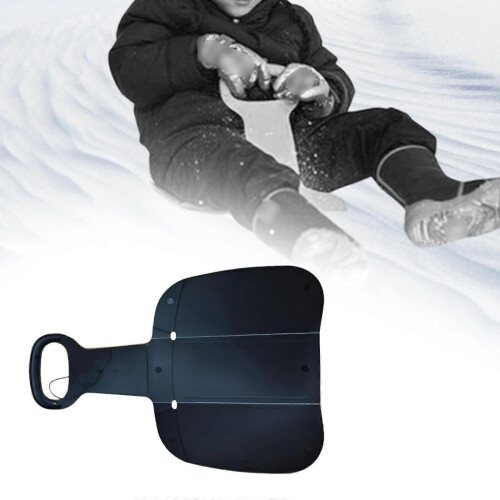 (Black) Winter Snow Sand Sled Sledge Practical Sliding 2