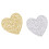 Heart Coasters Gold 4-Pack 4