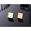 Gold Stud Earrings Stainless Steel Square 1 Pair 4