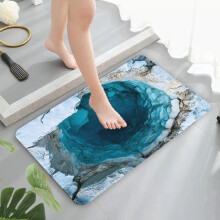 Kukkakuvioinen liukumaton ovenmatto polyesteristä 16 x 24 tuumaa