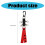 (black with red) Adjustable Plastic Pom Holder Strap for Cheerleading Backpack Black with Red 3