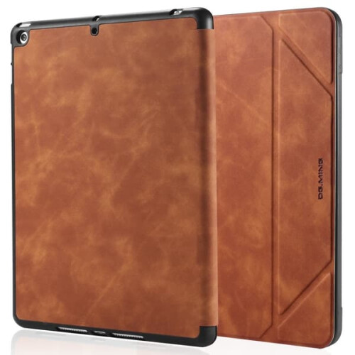 DG.MING iPad 10.2 case with pen holder brown 1