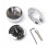 Analog Watch for Motorbikes Silver 1 Piece 3