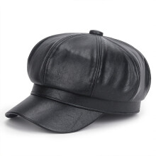 PU bőr festőkalap Gatsby Ivy beret