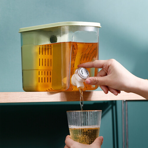 Fridge Drink Dispenser Green 1-Gallon