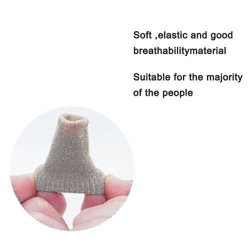 (Light Brown) 10-Pack Finger Sleeves Thumb Splint Elastic Tape Compression Protector Pain Relief 2