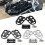 (White) Easy Install Front Foot Pegs Stylish Comfortable Simple Upgrade Motorcycles Black 2