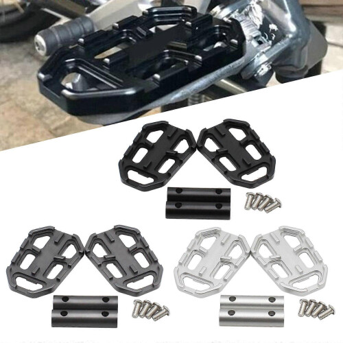 (White) Easy Install Front Foot Pegs Stylish Comfortable Simple Upgrade Motorcycles Black 1