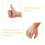 (Light Brown) 10-Pack Finger Sleeves Thumb Splint Elastic Tape Compression Protector Pain Relief 5