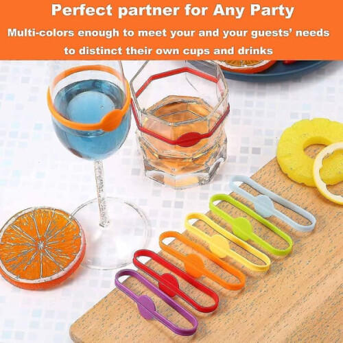 Silicone Drink Markers for Glasses 24 pcs 1