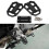 (White) Easy Install Front Foot Pegs Stylish Comfortable Simple Upgrade Motorcycles Black 4