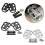 (White) Easy Install Front Foot Pegs Stylish Comfortable Simple Upgrade Motorcycles Black 5