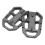(Black) Easy Install Front Foot Pegs Stylish Comfortable Simple Upgrade Motorcycles Black 5