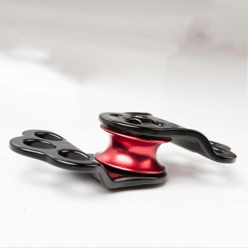 (Red) 30KN Hitch Climber Arborist Pulley Bearing Rigging Hauling B 1