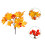 Artificial Maple Leaves with Berries 13.4" Yellow 1