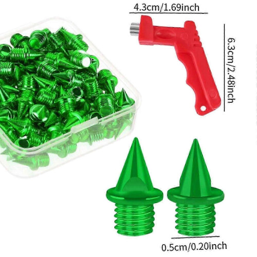 (Green) 60 stk. friidrettspigger for voksne, røde 1