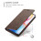 CASEME Wallet Case for OnePlus 8 Pro - Dark Brown 4
