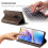 CASEME Wallet Case for OnePlus 8 Pro - Dark Brown 5