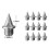 (Silver, Spikes Thread 5mm) 60 stk. pigger til treningssko for voksne 5