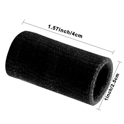 (black) 10-Pack Finger Sleeves Thumb Splint Elastic Tape Compression Protector Pain Relief 1
