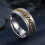 Spinner Fidget Ring for Men Silver Gold Stainless Steel 8mm 6