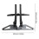 (Black) Bicycle Storage Rack for Front Rear Wheel Parking Floor Stand Black 3