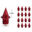 (Red, Spikes Thread 5mm) 60 stk. pigger til treningssko for voksne 4