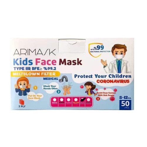 Children's Mouth Mask CE-Marked 3-Layer 50 pcs 1